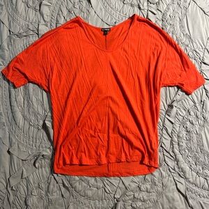 Express orange short sleeve loose fit top
